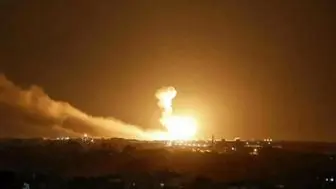 انفجار انبار تسلیحاتی آمریکا در اربیل عراق+فیلم