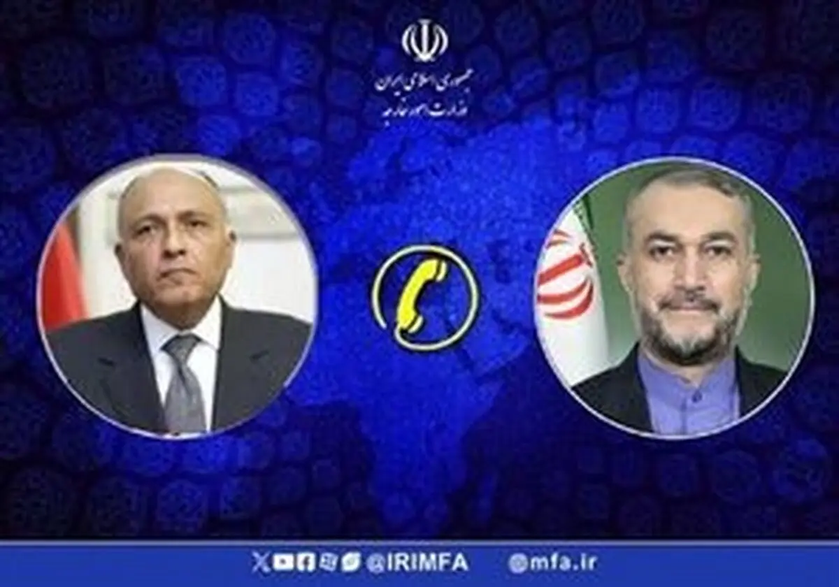 رایزنی وزرای خارجه ایران و مصر درباره تحولات غزه
