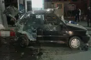 
انفجار مخزن سوخت پراید در جایگاه سوخت میانه+تصاویر
