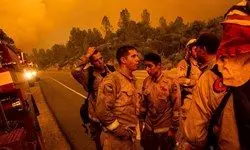 گسترش آتش‌سوزی در ایالت یوتای آمریکا