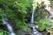  آبشار دوقلوی زیبا در تالش/ گزارش تصویری