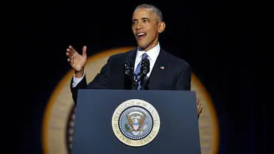 آخرین سخنرانی اوباما 