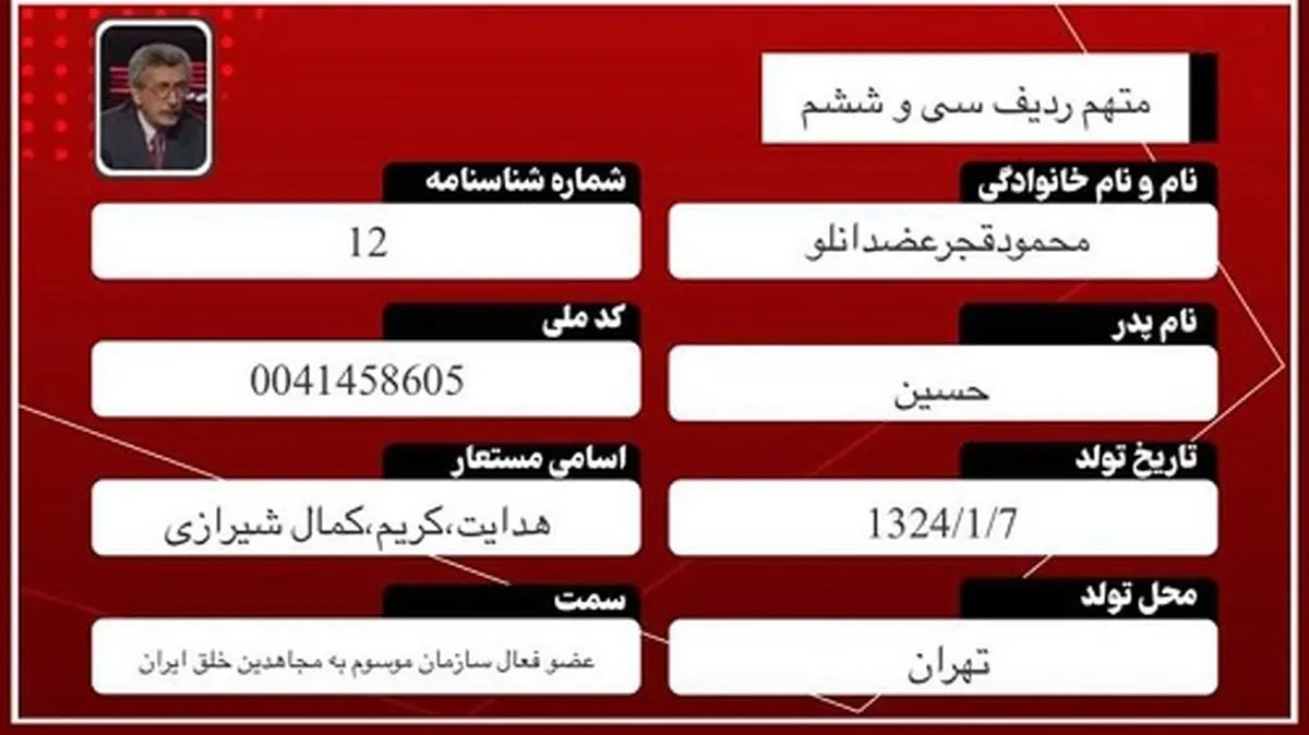 ردپای برادر مریم رجوی در ترور فرمانده بلندپایه نظامی ایران