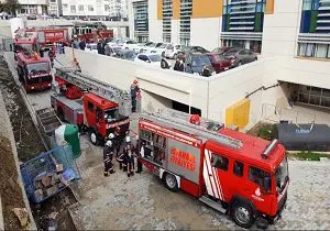آتش‌سوزی در بیمارستانی در استانبول