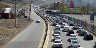 ترافیک سنگین در محورهای مواصلاتی تهران