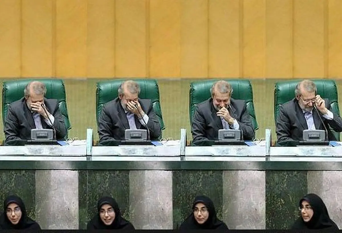 واکنش خانم نماینده به خنده لاریجانی پس از «خداوند رنگین کمان» 