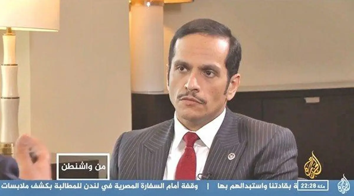 وزیرخارجه قطر نامه‌رسان شد

