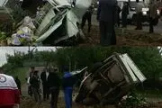 
واژگونی پیکان وانت در رضوانشهر + عکس
