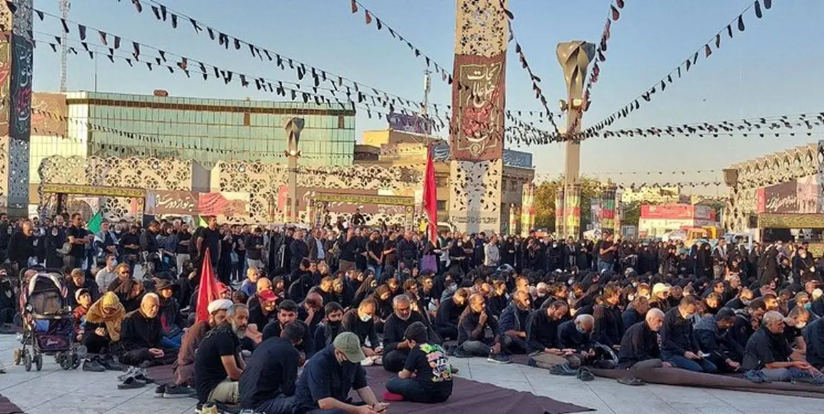 «لبیک یاحسین» در میدان امام حسین تهران طنینانداز شد