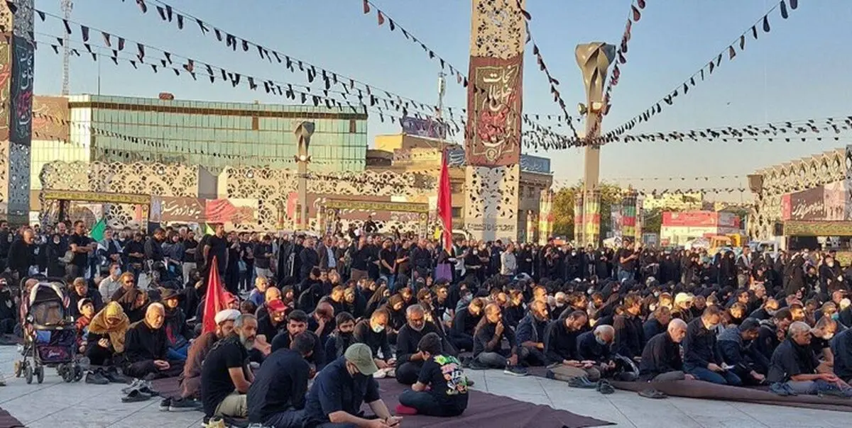  «لبیک یاحسین» در میدان امام حسین تهران طنین‌انداز شد