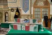  تشییع پیکر ۴ شهید تازه تفحص شده دفاع مقدس در حرم مطهر رضوی 