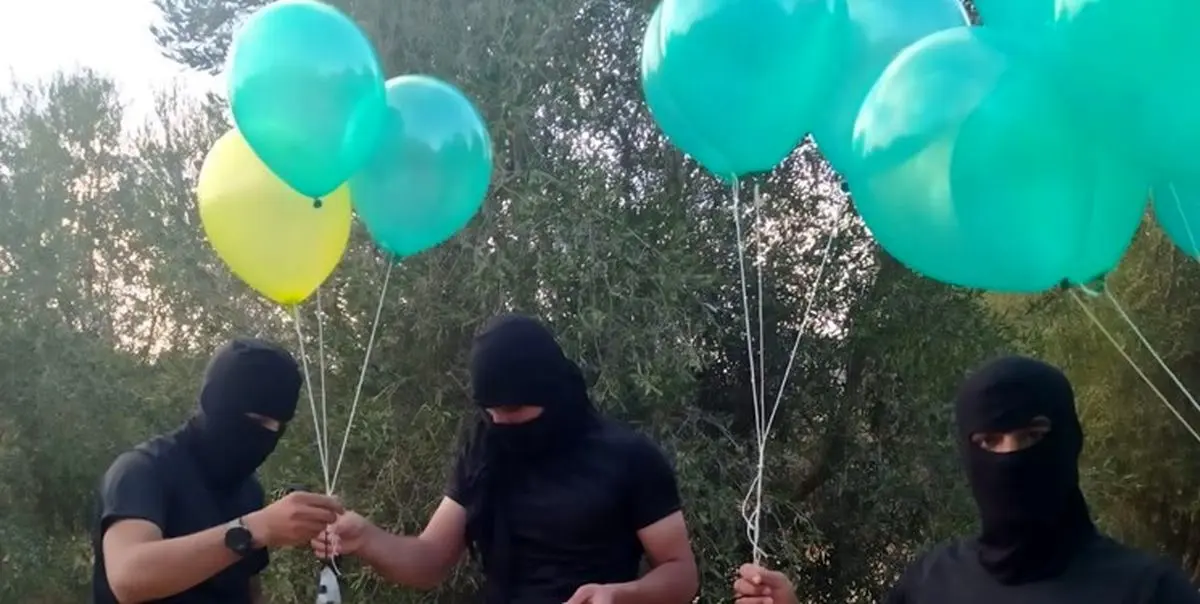 آغاز دوباره ارسال بالنهای آتشزا به سمت فلسطین اشغالی