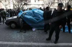 حضور بازپرس ویژه قتل تهران در محل انفجار