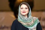 شبنم مقدمی با چارقد گل گلی +عکس