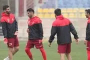 تمرین پرسپولیس| آقا وسط بازیکنان پرسپولیس در غیاب سید جلال و سیامک