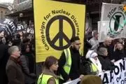 تظاهرات ضد جنگ مردم در لندن