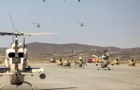  تست هلی کوپتر ایران توسط فرمانده ارتش 