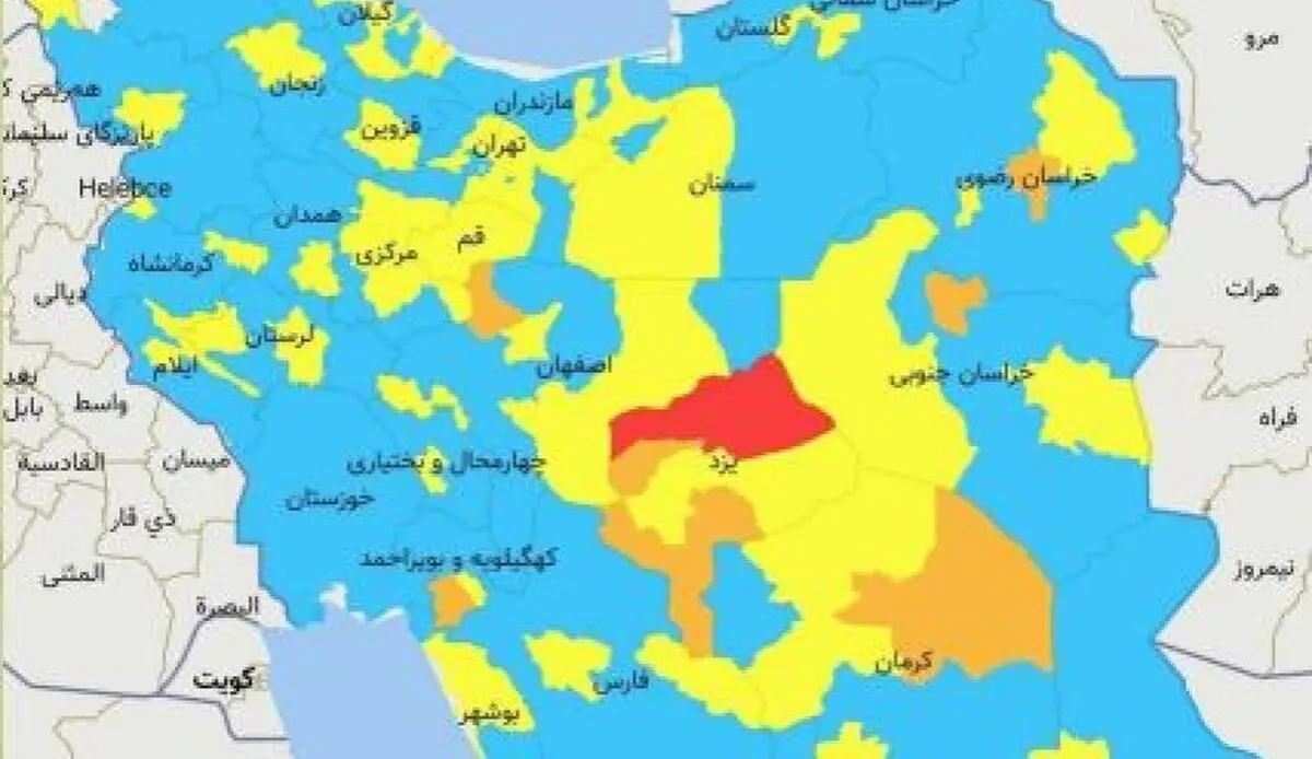 آغاز خیز پیک ششم با کرونای اومیکرون/ اولین شهر در نقشه کرونایی کشور قرمز شد