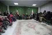 حضور روحانی در مجتمع خدمات بهزیستی شهدای هفتم تیر