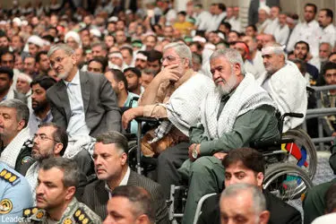 دیدار پیشکسوتان و فعالان دفاع مقدس و مقاومت با رهبر انقلاب/گزارش تصویری
