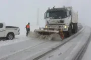 عملیات بازگشایی جاده سیاهکل به دیلمان/ عکس