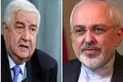 گفت‌وگوی تلفنی «ظریف» و وزیر خارجه سوریه