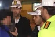 قلدربازی راننده مست درمقابل پلیس راهور!