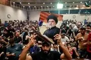خروج حامیان جریان صدر از منطقه سبز بغداد+فیلم