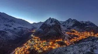 تصویری زیبا از روستای هورامان