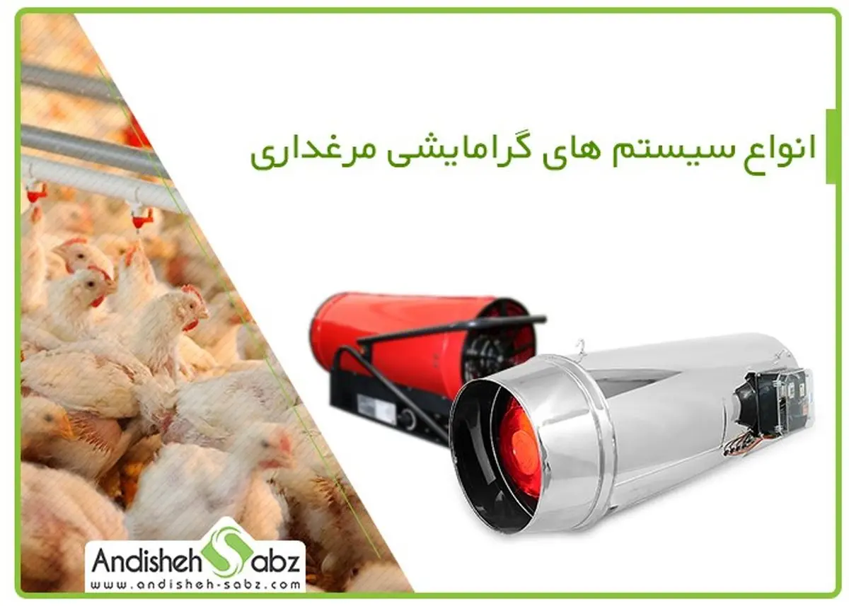 انواع سیستم های گرمایش مرغداری