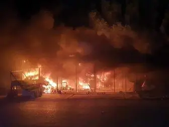 آتش‌سوزی در پایگاه هوایی امام علی (ع) عراق